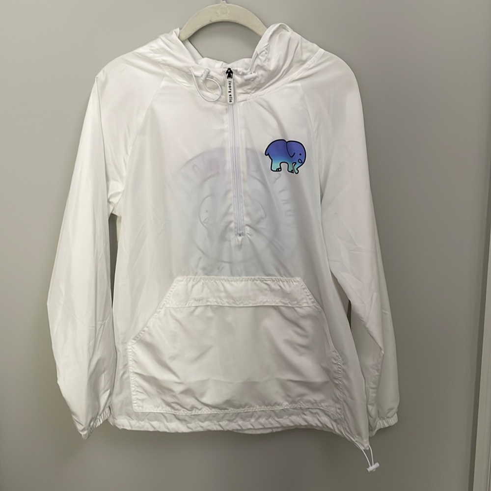 Ivory Ella white windbreaker
